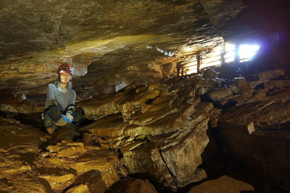 Sanae in Donaldson Cave